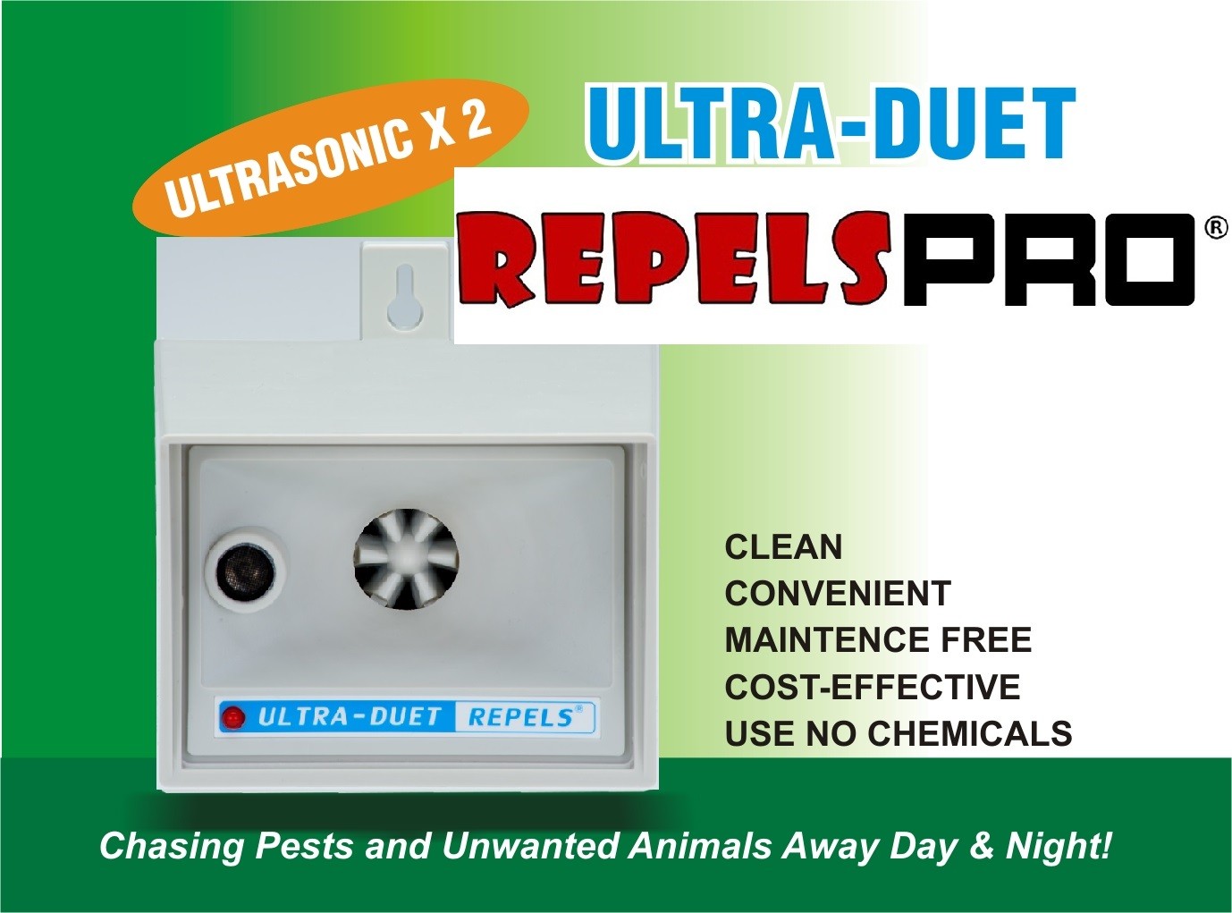 The Best Ultrasonic Cats & Dogs Repeller working 24 hours a day